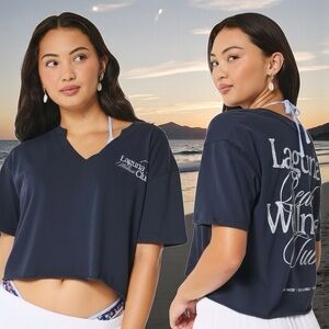 Y2K Hollister Co. Women’s Oversized Laguna Wellness Club Graphic Tee Size Small